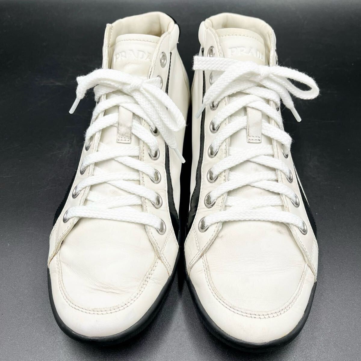 1円 【美品】 PRADA プラダ 【圧倒的高級感】 サイドロゴ サイド 1円 【美品】 PRADA プラダ 【圧倒的高級感】 サイドロゴ サイド