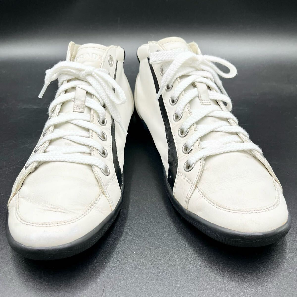 1円 【美品】 PRADA プラダ 【圧倒的高級感】 サイドロゴ サイド 1円 【美品】 PRADA プラダ 【圧倒的高級感】 サイドロゴ サイド