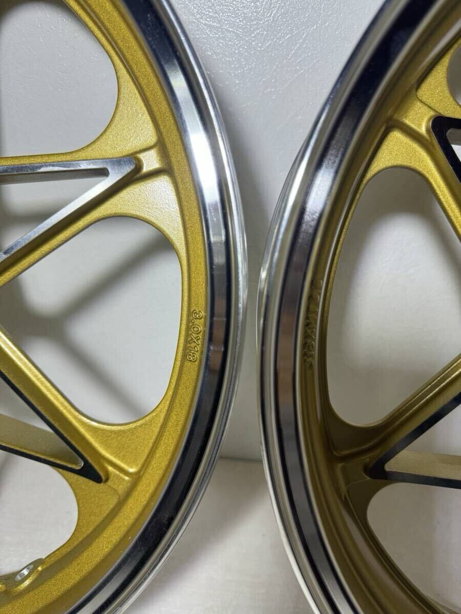 ゼファーΧ キャストホイール 金/ゴールド ゼファーカイ400 ゼファーΧ キャストホイール 金/ゴールド ゼファーカイ400
