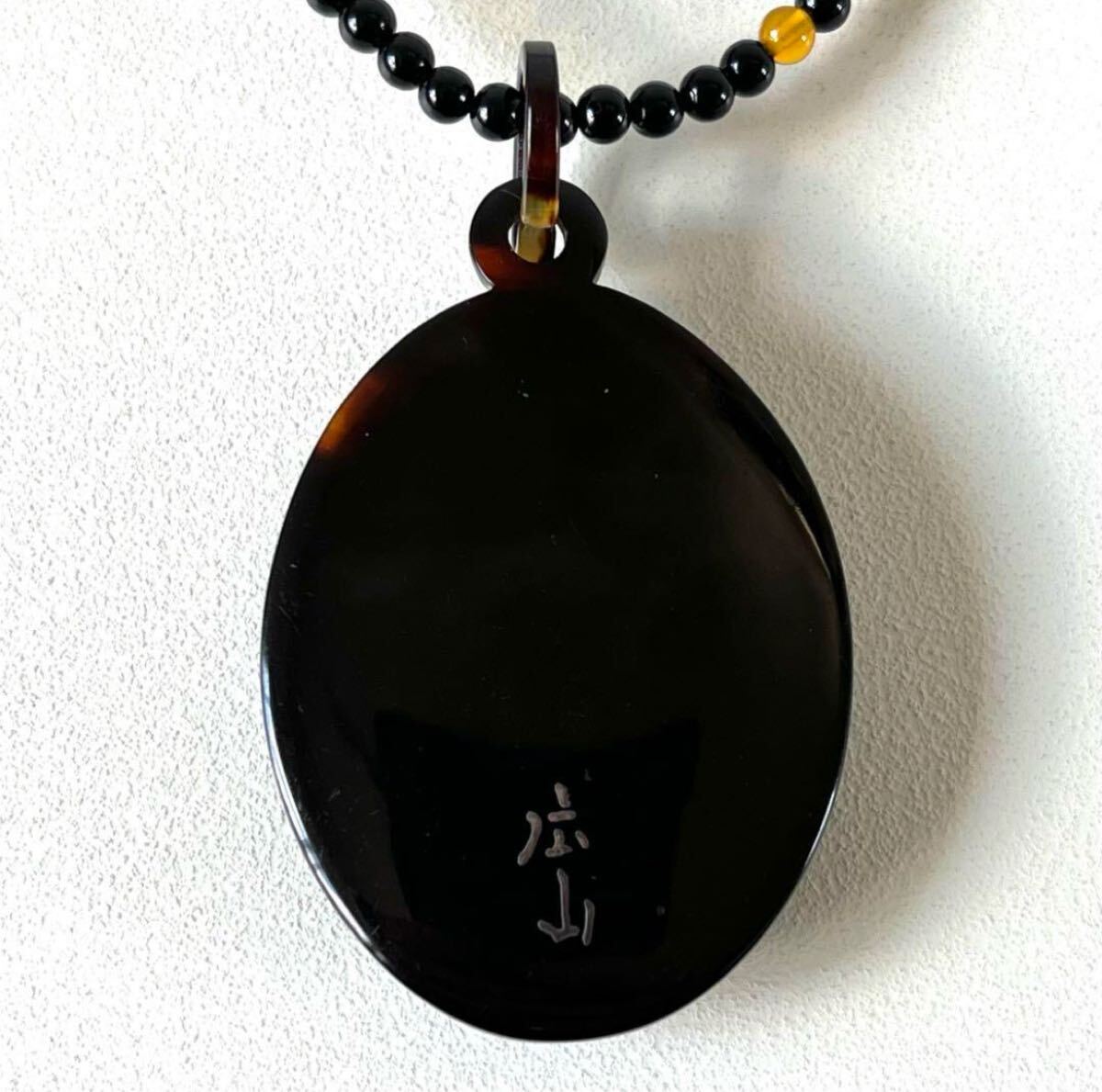 美品◇本鼈甲 黒甲 螺鈿 蒔絵 広山作 金蒔絵 べっ甲 ネックレス 美品◇本鼈甲 黒甲 螺鈿 蒔絵 広山作 金蒔絵 べっ甲 ネックレス