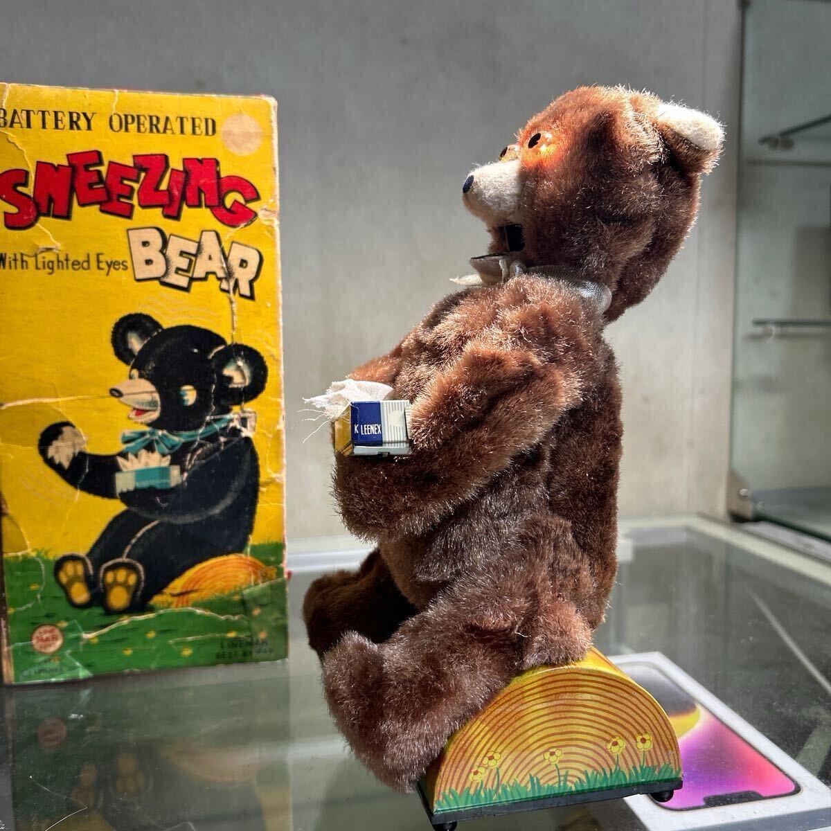 ラインマーSNEEZING BEAR ブリキのおもちゃ ブリキ玩具 LINEMAR ラインマーSNEEZING BEAR ブリキのおもちゃ ブリキ玩具 LINEMAR