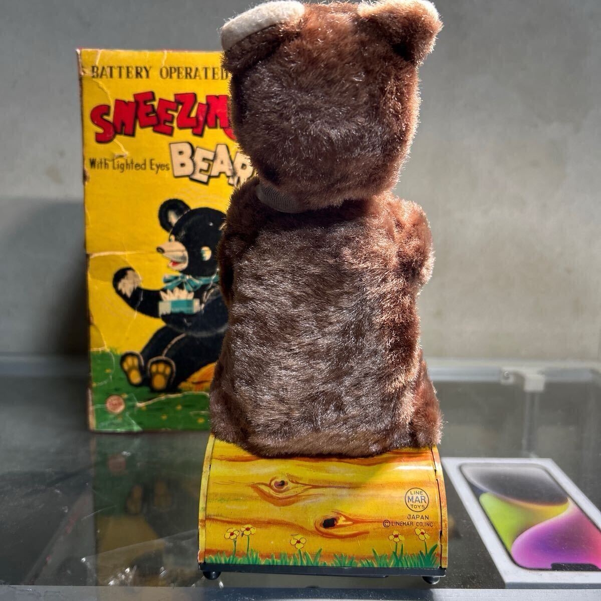 ラインマーSNEEZING BEAR ブリキのおもちゃ ブリキ玩具 LINEMAR ラインマーSNEEZING BEAR ブリキのおもちゃ ブリキ玩具 LINEMAR