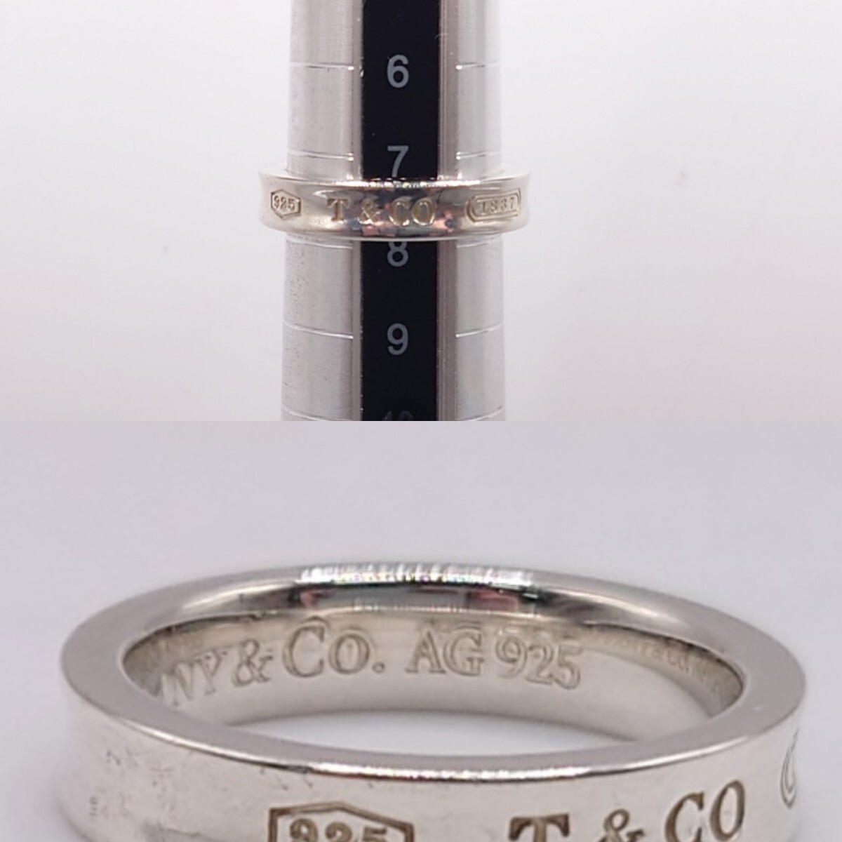 M203】 美品 Tiffany&Co. ナローリング ティファニー 1837 指輪 M203】 美品 Tiffany&Co. ナローリング ティファニー 1837 指輪