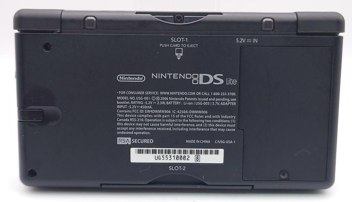 SR-779】 NINTENDO DS Lite 本体 USG-001 クリムゾンブラック