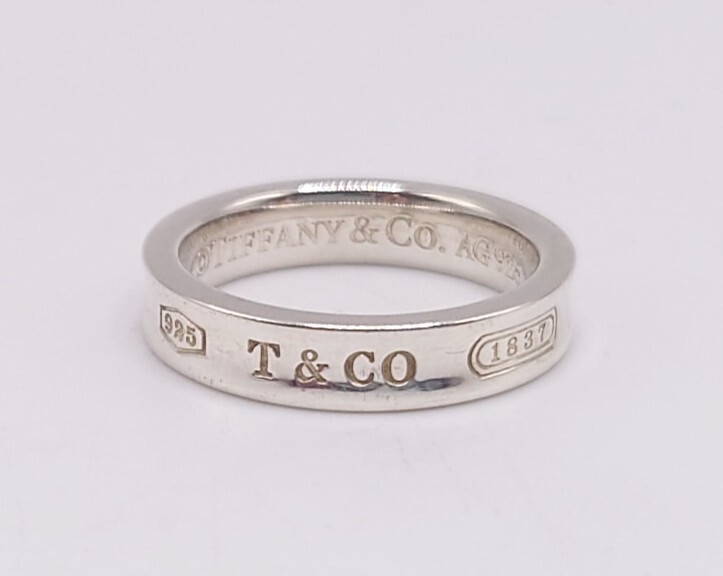 M203】 美品 Tiffany&Co. ナローリング ティファニー 1837 指輪 M203】 美品 Tiffany&Co. ナローリング ティファニー 1837 指輪