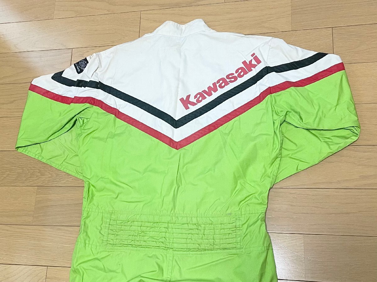 最終値下げ！ 80s 當(dāng)時(shí)物■カワサキ KR Racing Team 純正品 ピット スタッフ ツナギ■Fサイズ