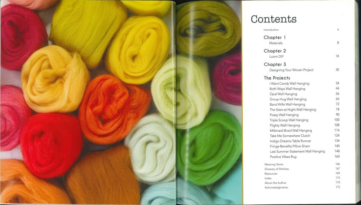 D42　DIY Woven Art: Inspiration and Instruction for Handmade Wall Hangings, Rugs, Pillows and More! Paperback 　中古本