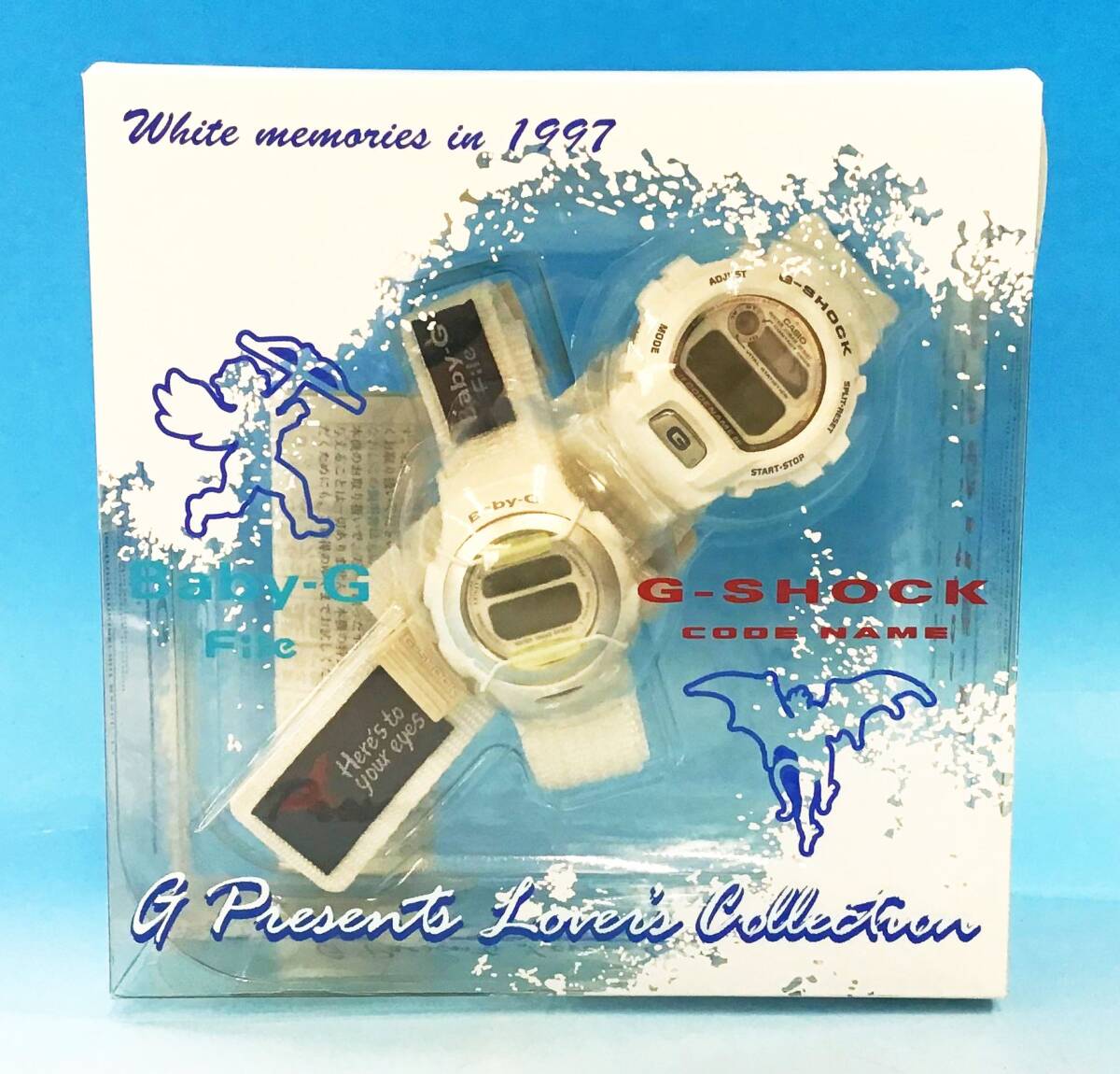 未使用 2點(diǎn)セット CASIO Baby-G file/G-SHOCK CODE NAME 天使と悪魔 LOV97-4/DW-6697/BG-097 ラバーズコレクション 1997 腕時(shí)計(jì)