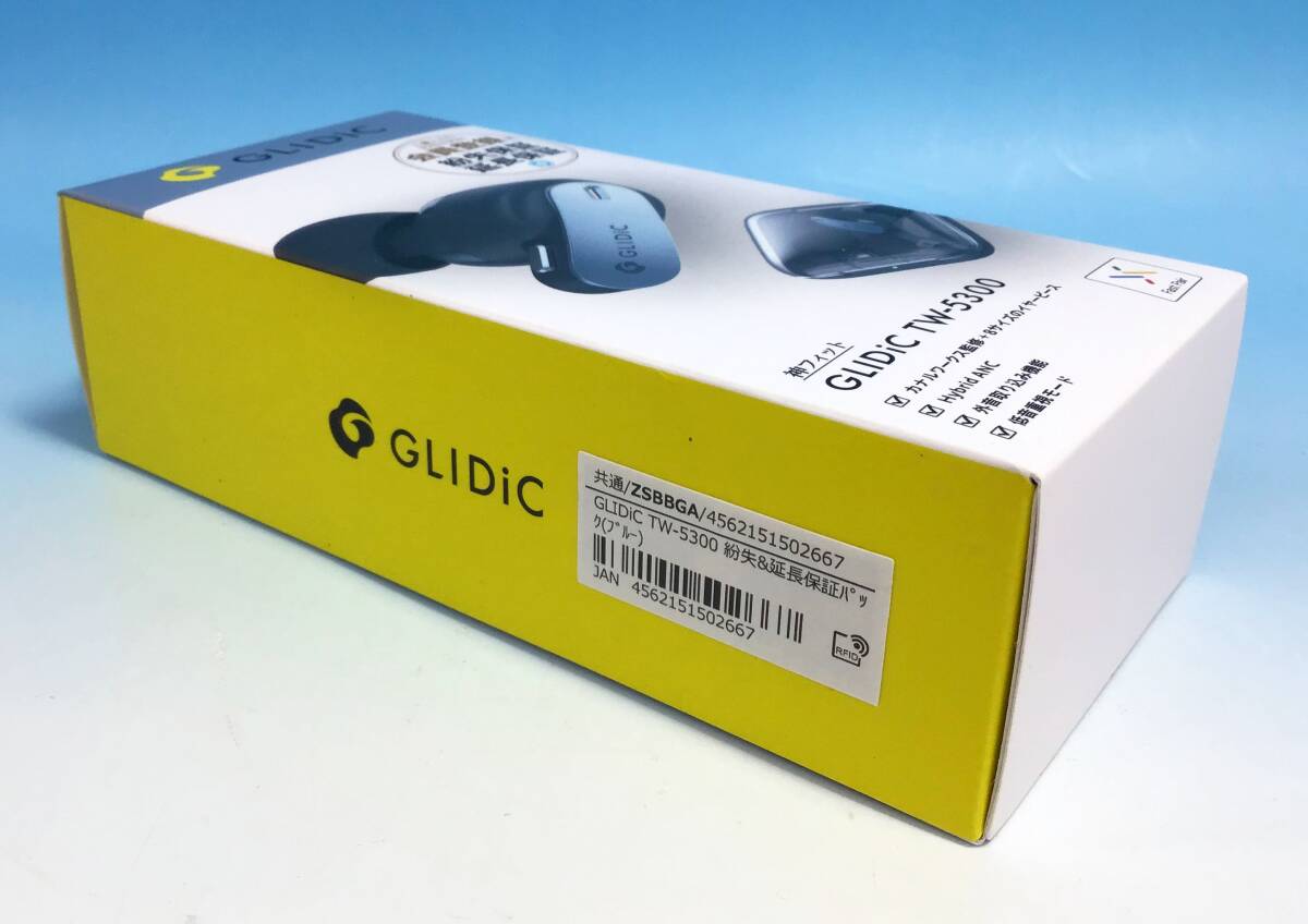 未開封 GLIDiC ワイヤレス イヤホン 本体 TW-5300 青 ブルー 神 未開封 GLIDiC ワイヤレス イヤホン 本体 TW-5300 青 ブルー 神
