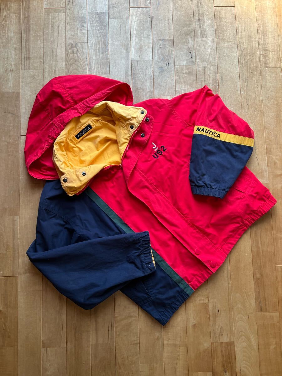 90s nautica ノーティカ リバーシブルセーリングジャケット 90s nautica ノーティカ リバーシブルセーリングジャケット