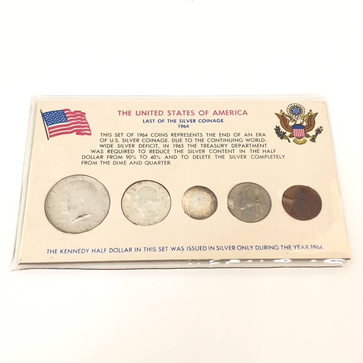 1円〜 大統領コインセット1964 リバティコイン ケネディ ハーフ 1円〜 大統領コインセット1964 リバティコイン ケネディ ハーフ