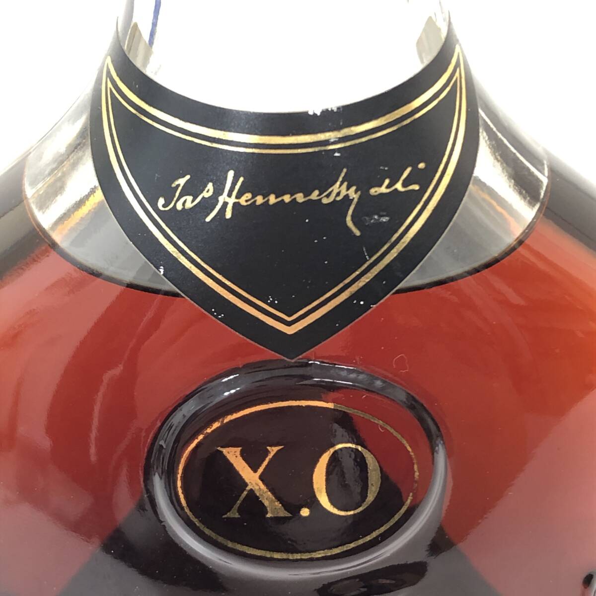 1円~ Hennessy ヘネシー XO 金キャップ クリアボトル ブランデー 1円~ Hennessy ヘネシー XO 金キャップ クリアボトル ブランデー