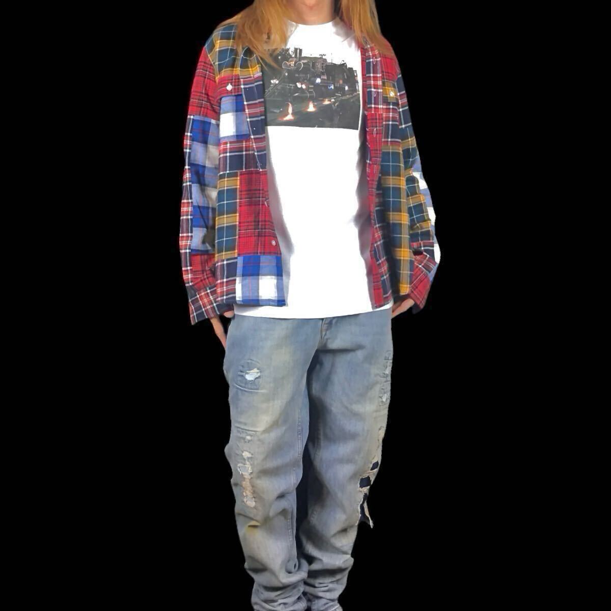 新品 バックトゥザフューチャー3 西部劇 蒸気機関車 タイムマシン デロリアン 80年代 ロバートゼメキス映画 Tシャツ ユニセックス Lサイズ_画像5