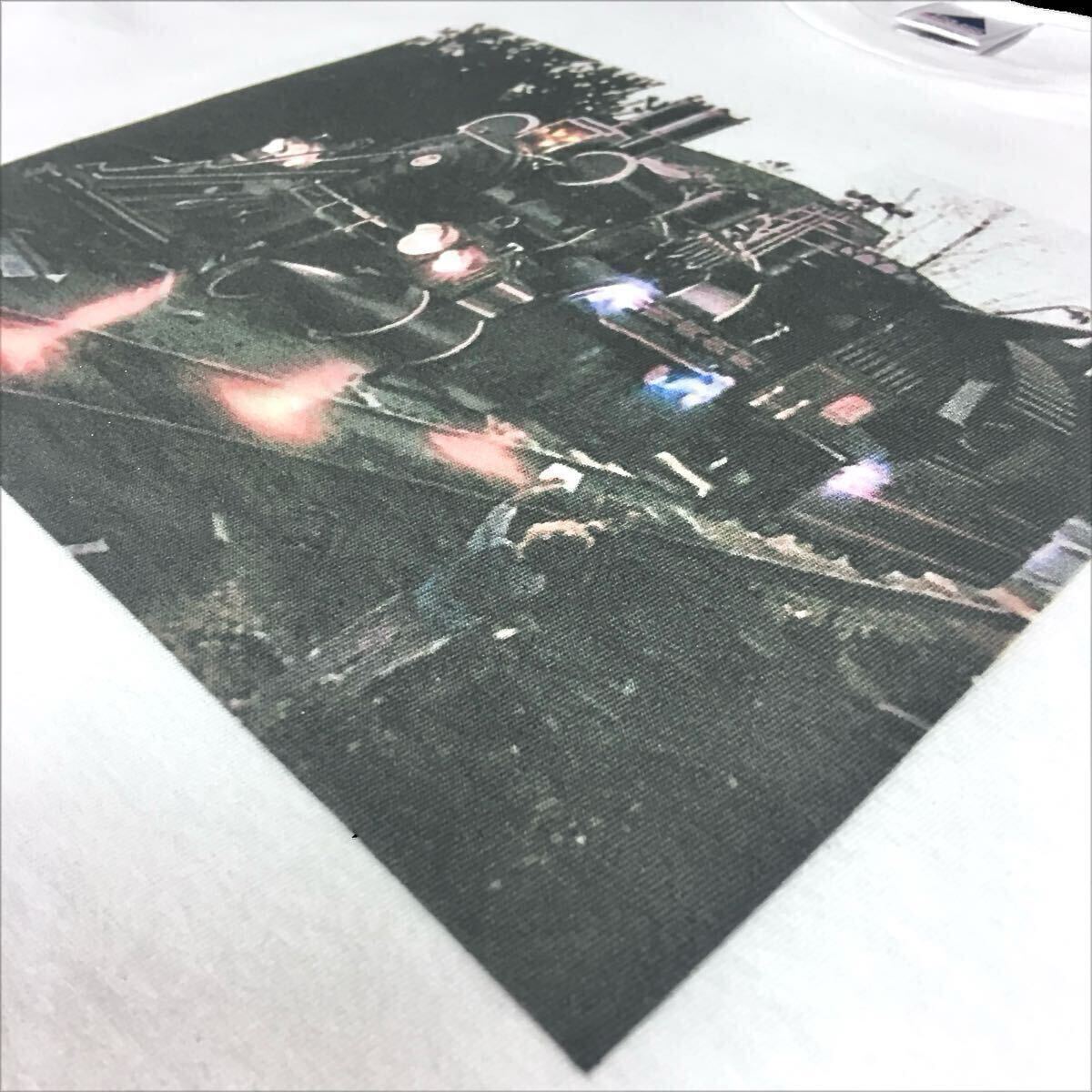 新品 バックトゥザフューチャー3 西部劇 蒸気機関車 タイムマシン デロリアン 80年代 ロバートゼメキス映画 Tシャツ ユニセックス Lサイズ_画像8