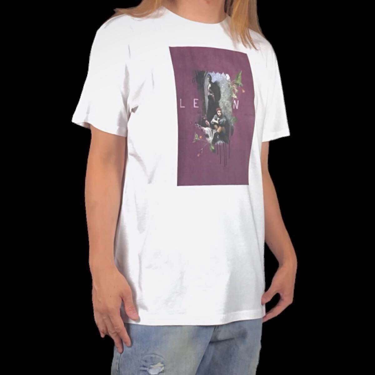 新品 LEON レオン マチルダ ツーショット ジャンレノ ナタリーボートマン デビュー1994年映画 アートワーク Tシャツ ユニセックス Lサイズ_画像1