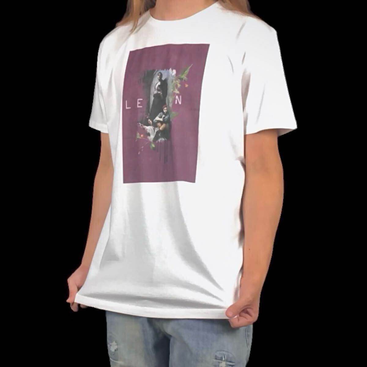 新品 LEON レオン マチルダ ツーショット ジャンレノ ナタリーボートマン デビュー1994年映画 アートワーク Tシャツ ユニセックス Lサイズ_画像3