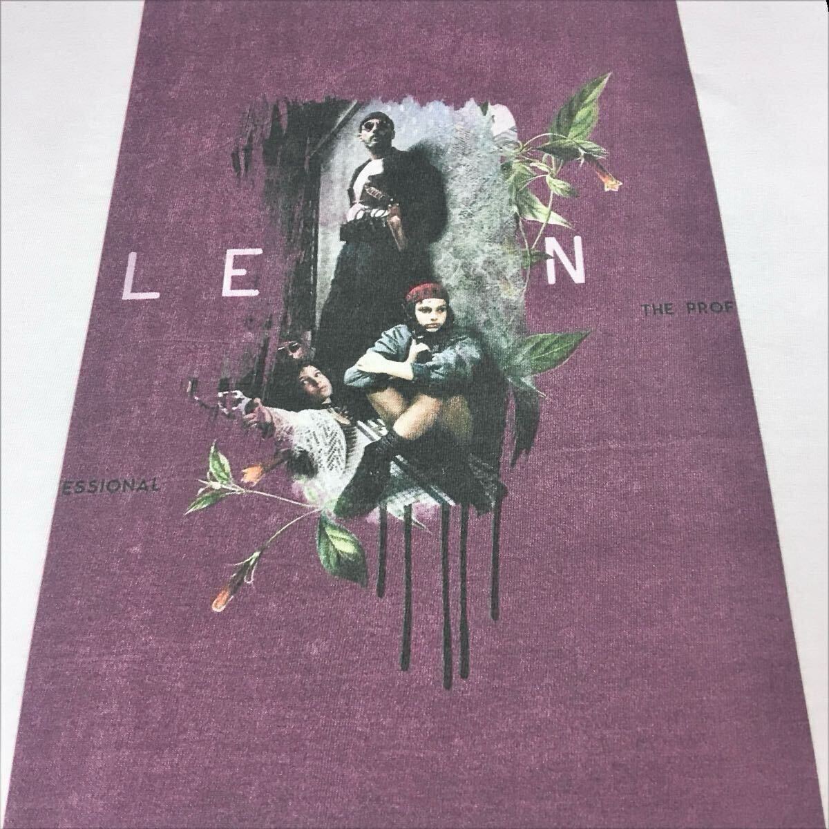 新品 LEON レオン マチルダ ツーショット ジャンレノ ナタリーボートマン デビュー1994年映画 アートワーク Tシャツ ユニセックス Lサイズ_画像7
