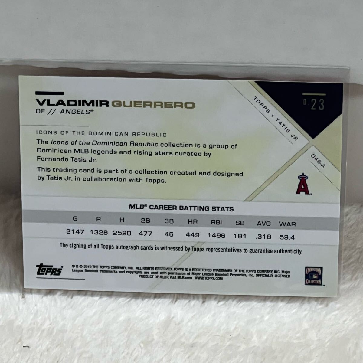 2019 TOPPS × TATIS JR. VLADIMIR GUERRERO ブラディミール 2019 TOPPS × TATIS JR. VLADIMIR GUERRERO ブラディミール