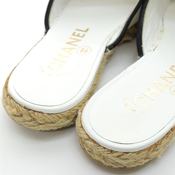 【広尾店】シャネル CHANEL ココマーク エスパドリーユ サンダル size37 【16013】