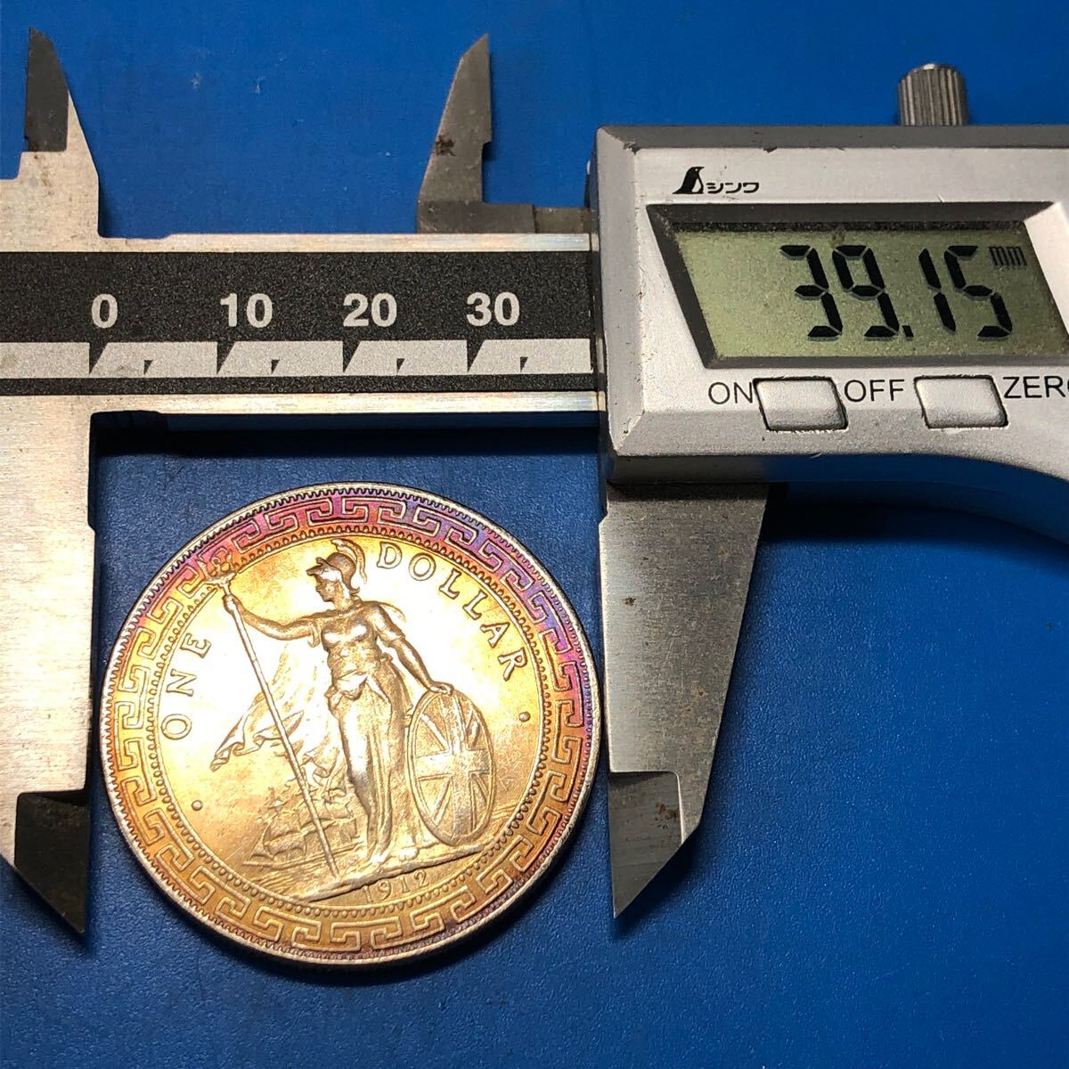 古銭 1912年 イギリス領香港 1ドル銀貨 壹圓 ブリタニア立像 古銭 1912年 イギリス領香港 1ドル銀貨 壹圓 ブリタニア立像