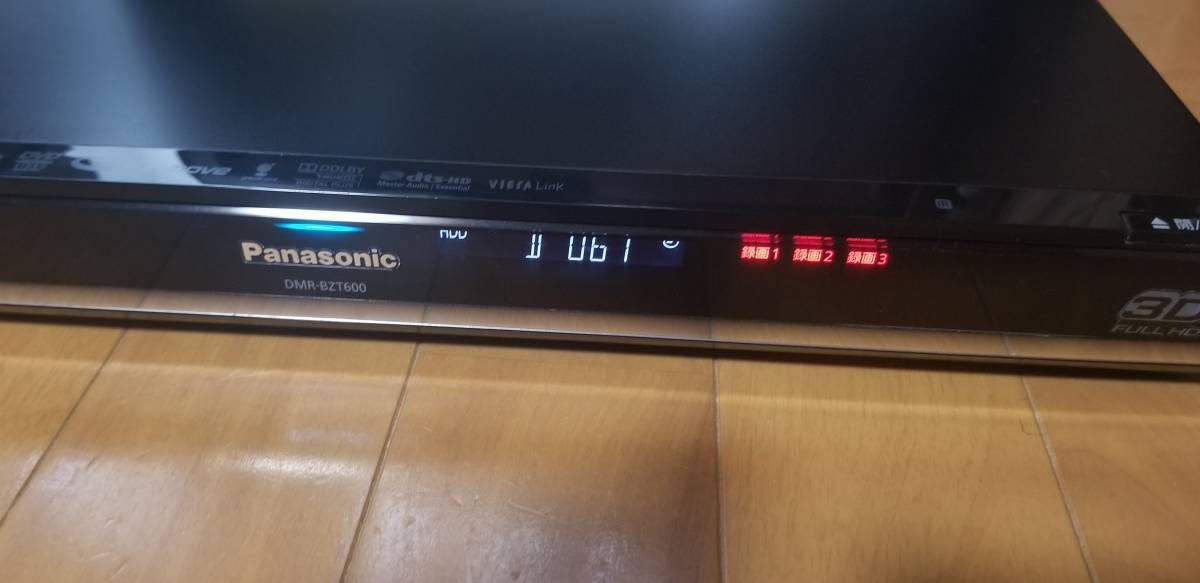 Panasonic DIGA DMR-BZT600 HDD 2TB 3番組同時録画 すべて揃っ Panasonic DIGA DMR-BZT600 HDD 2TB 3番組同時録画 すべて揃っ