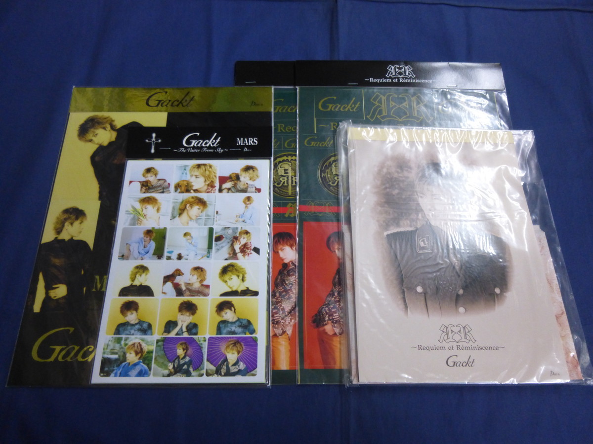 〇 Gackt レターセット＆ステッカー?3種セット 未開封品 / グッズ