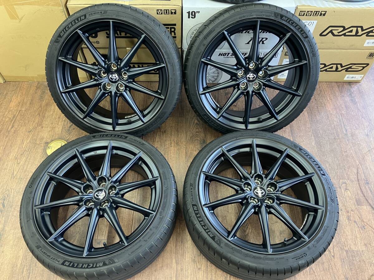 綺麗!! お買い得品!! トヨタ GR86 純正◇ミシュラン付 225/40-18 綺麗!! お買い得品!! トヨタ GR86 純正◇ミシュラン付 225/40-18