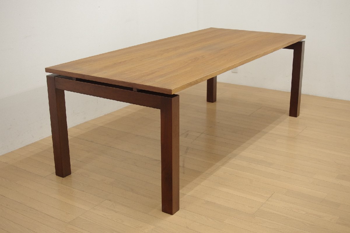 展示品 Ritzwell リッツウェル ダイニングテーブル FVテーブル 幅200cm 食卓 オイル仕上げ ウォールナット モダン 定価39萬(wàn) B
