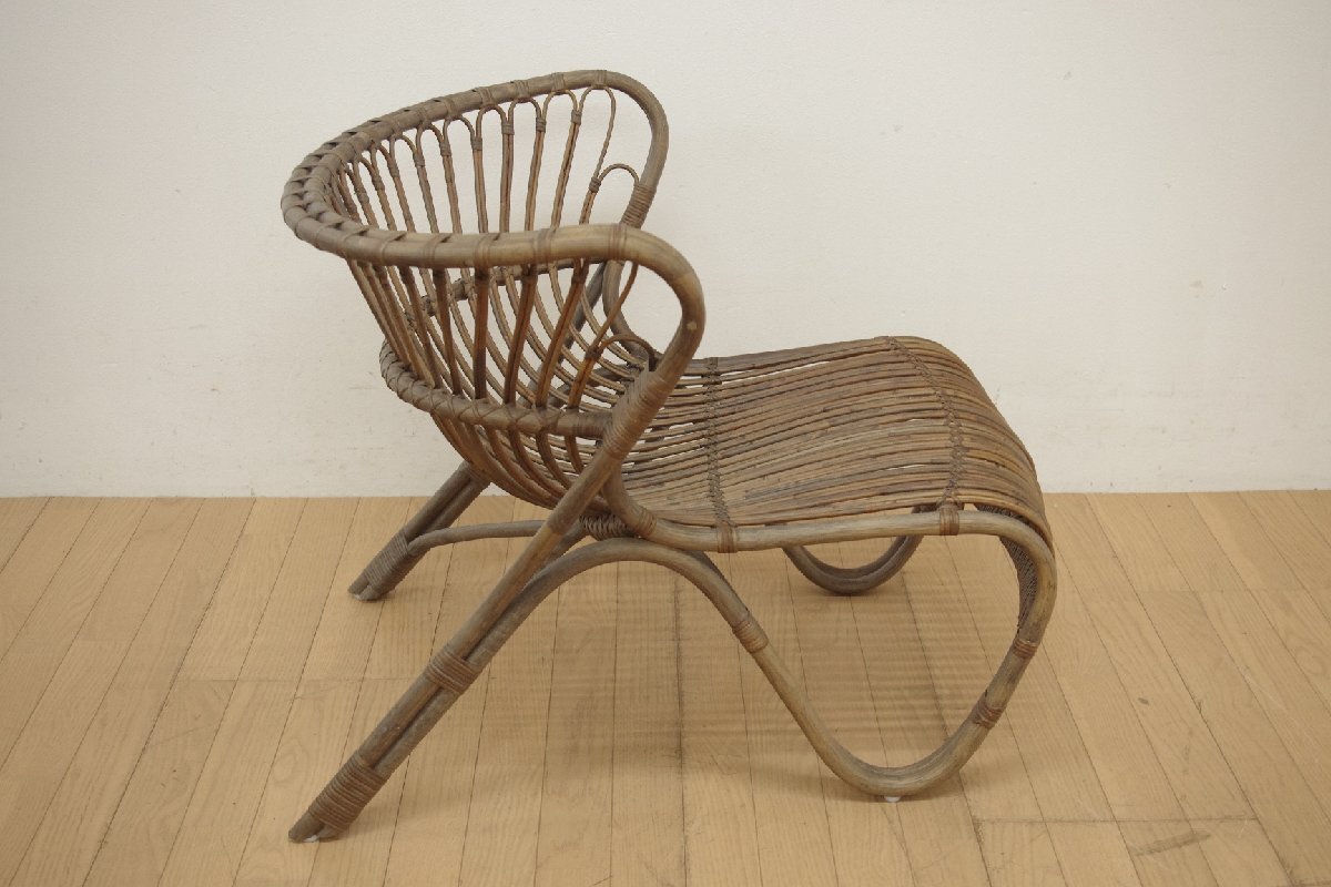 展示品 シカ・デザイン Sika・Design ラタン ラウンジチェア 椅子 アクタス取扱い リビング バルコニー 幅79cm ナチュラル 北欧_画像5