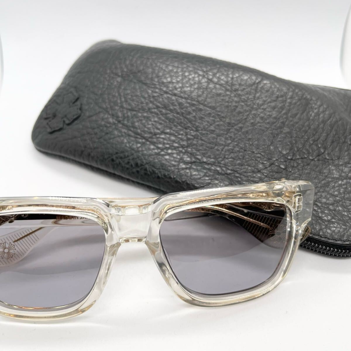 a267)CHROME HEARTS クロムハーツ サイドダガー クリアフレーム a267)CHROME HEARTS クロムハーツ サイドダガー クリアフレーム