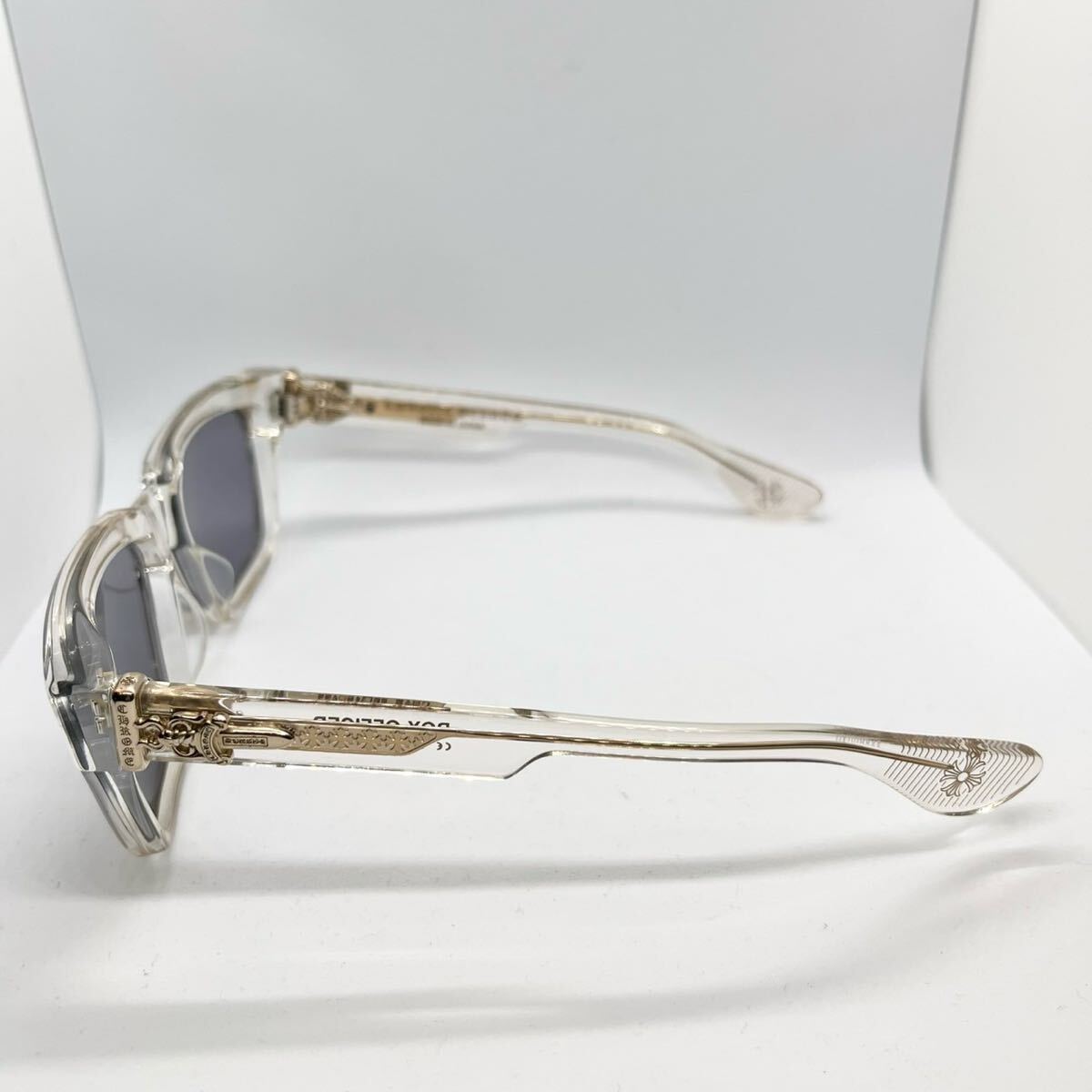 a267)CHROME HEARTS クロムハーツ サイドダガー クリアフレーム a267)CHROME HEARTS クロムハーツ サイドダガー クリアフレーム