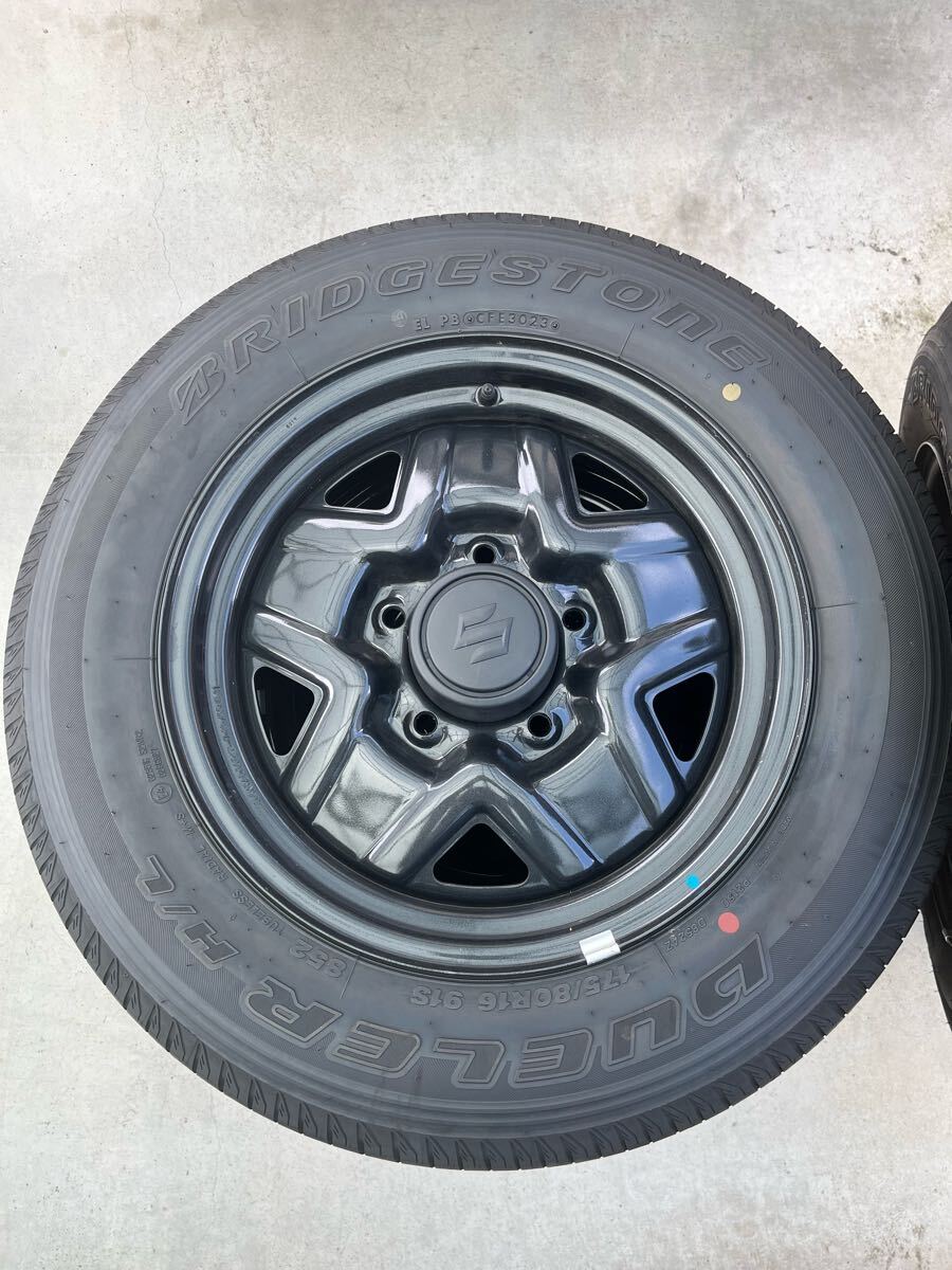 新車外し】ジムニー64 純正タイヤホイール4本セット 175/80R16 新車外し】ジムニー64 純正タイヤホイール4本セット 175/80R16