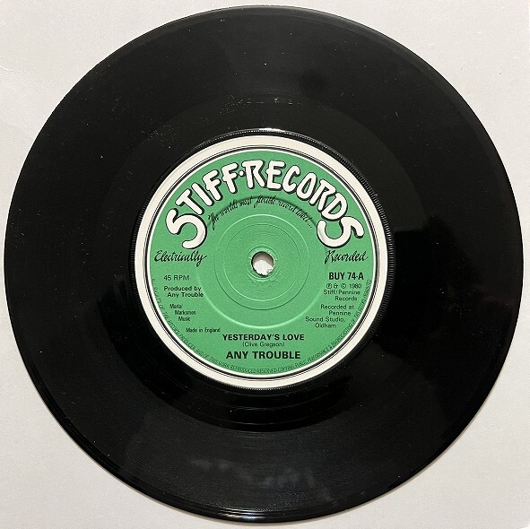 Vintage Vinyl 試聴可 Any Trouble - Yesterday's Love / Nice Vintage Vinyl 試聴可 Any Trouble - Yesterday's Love / Nice