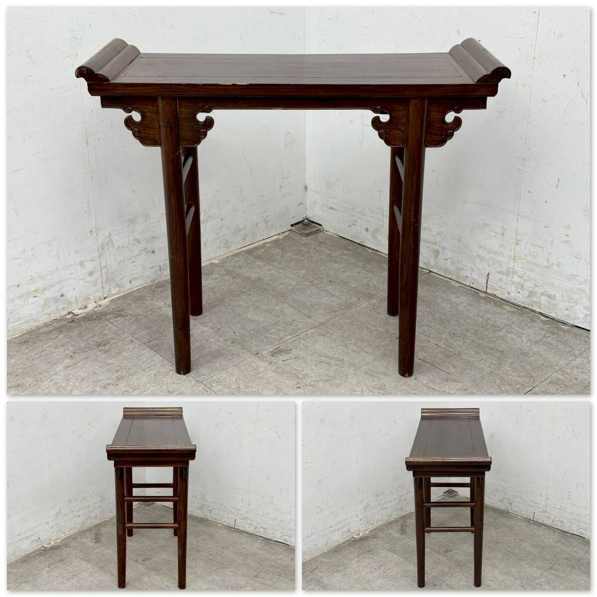 T1236☆展示品☆コンソール 無垢材 サイドテーブル 仏具台 T1236☆展示品☆コンソール 無垢材 サイドテーブル 仏具台