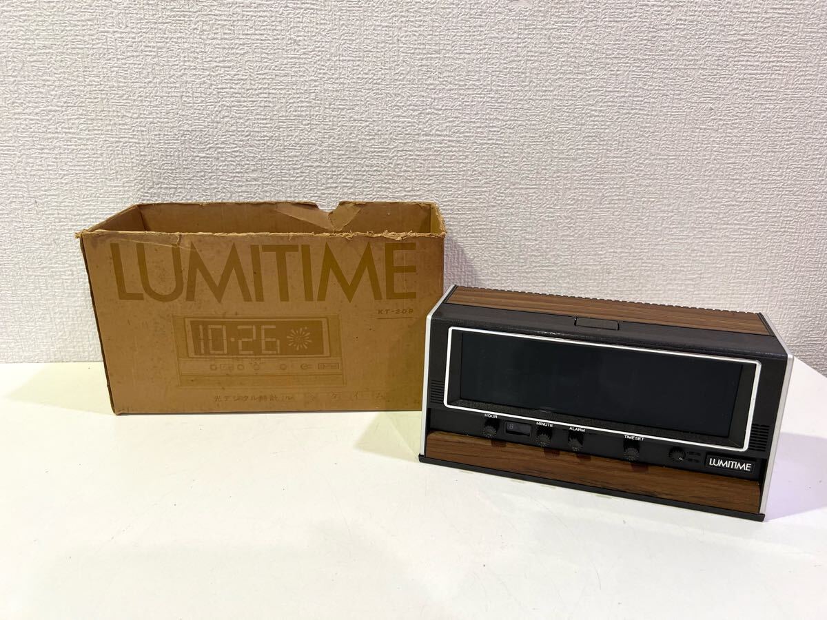 希少】 田村電機 LUMITIME ルミタイム KT-209 パタパタ時計 光 希少】 田村電機 LUMITIME ルミタイム KT-209 パタパタ時計 光