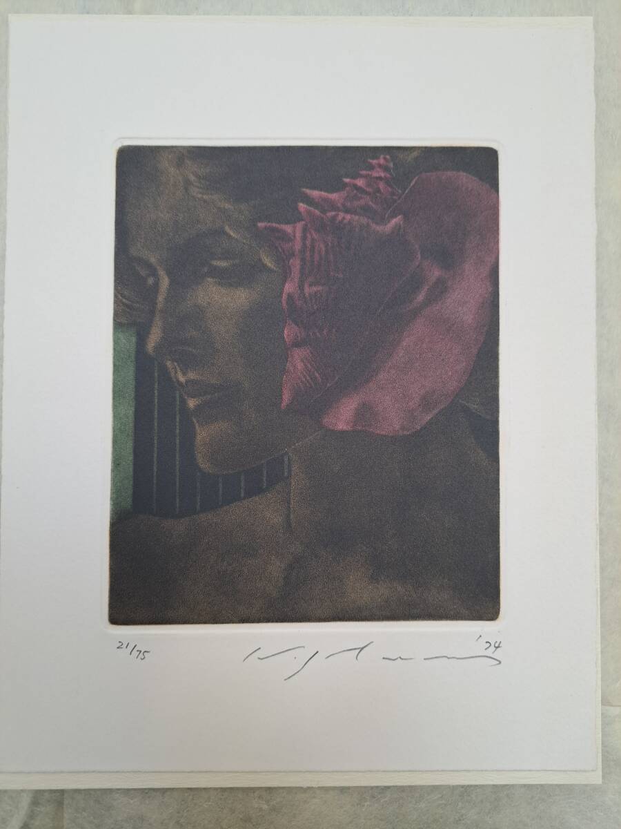 池田満寿夫のオリジナル銅版画 『貝の耳(A)』☆版画藝術 第6号 池田満寿夫のオリジナル銅版画 『貝の耳(A)』☆版画藝術 第6号