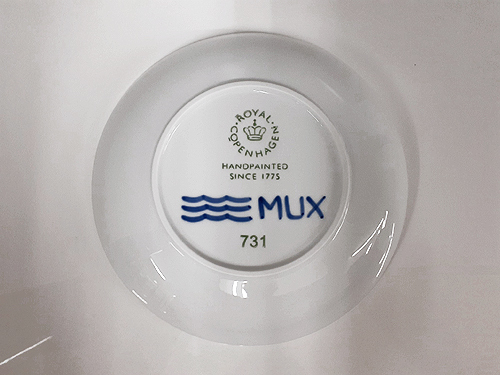 開封未使用品【ブルーフルーテッド メガ ディーププレート 25cm】国内購入品 食器 皿 陶器 陶磁器 白磁 ROYAL COPENHAGEN_画像4