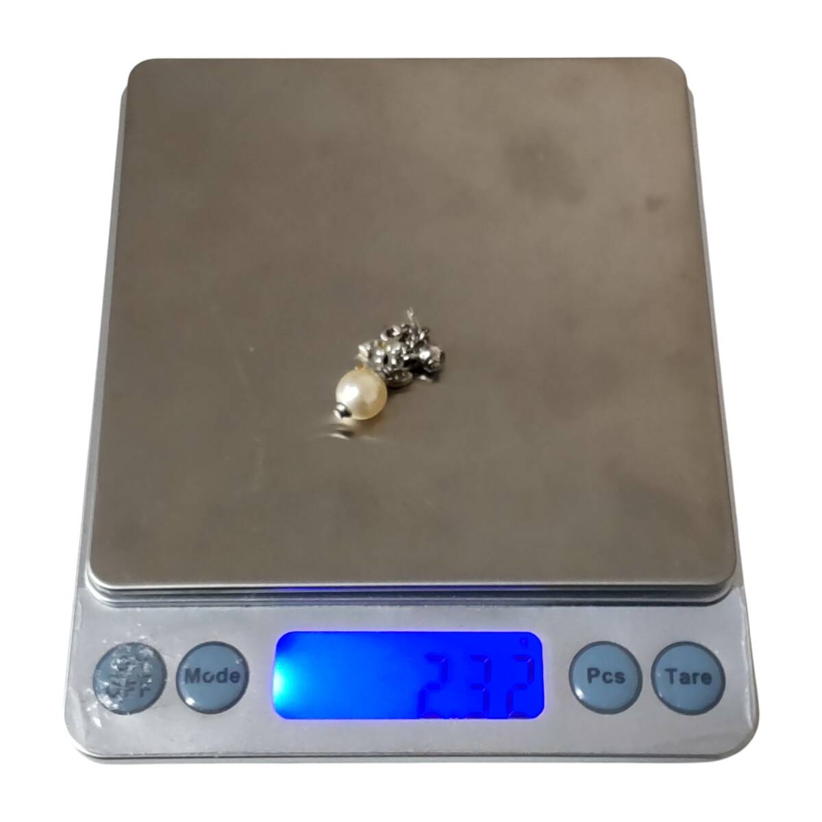 【中古品】CHANEL シャネル パール ピアス 片耳 ココマーク シルバー ラインストーン レディース アクセサリー A87564RD