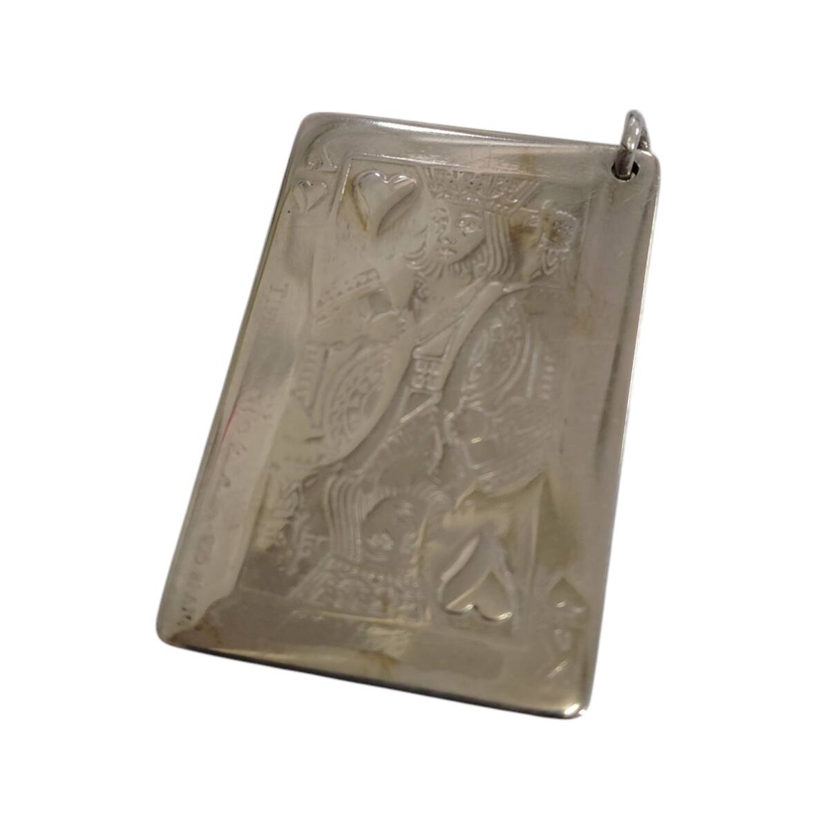 【中古品】 Tiffany トランプ キング SV925 ペンダント ゴールド ブランド 21.19g 刻印薄め 本体のみ S88182RD_画像2