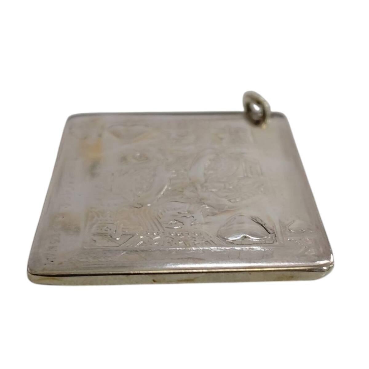 【中古品】 Tiffany トランプ キング SV925 ペンダント ゴールド ブランド 21.19g 刻印薄め 本体のみ S88182RD_画像7