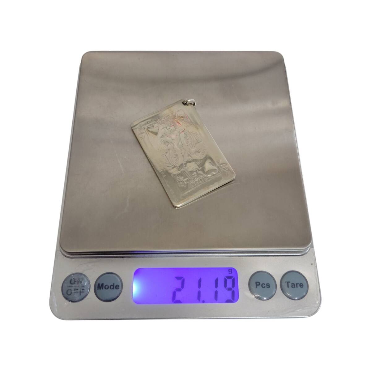 【中古品】 Tiffany トランプ キング SV925 ペンダント ゴールド ブランド 21.19g 刻印薄め 本体のみ S88182RD_画像9