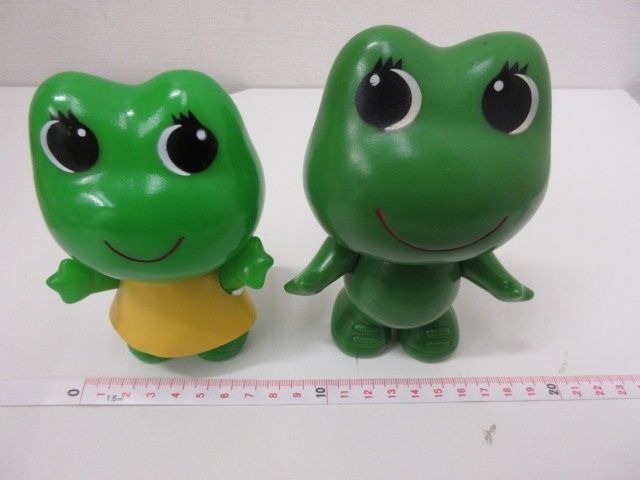 当時物】コルゲンコーワ ケロちゃん ソフビ 人形 カエル