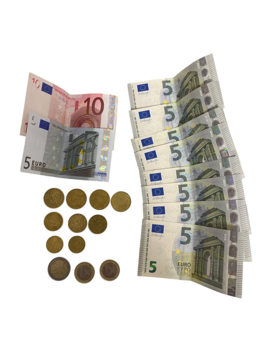 !_[ б/у * хранение товар ] EURO. монета 61.8 минут за границей вне . банкноты совместно W4-95RL