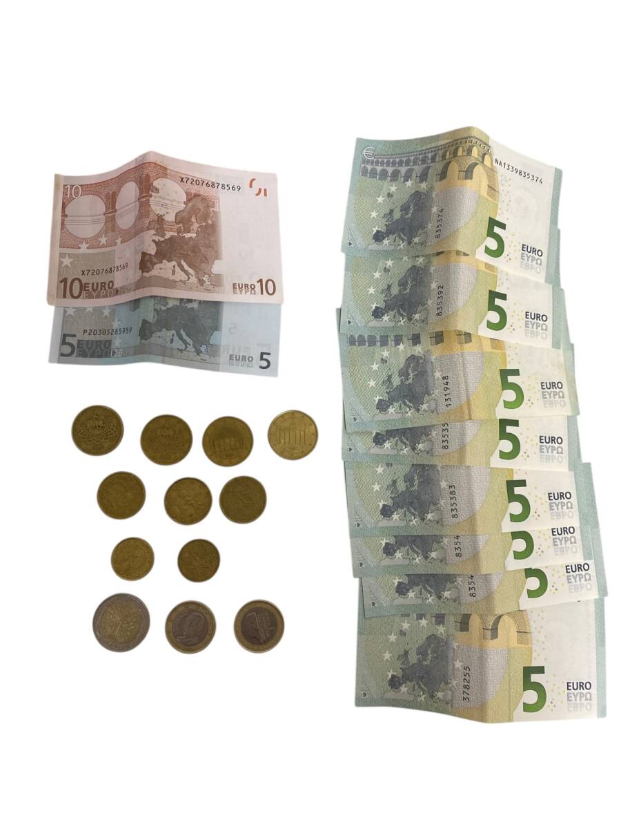 !_[ б/у * хранение товар ] EURO. монета 61.8 минут за границей вне . банкноты совместно W4-95RL