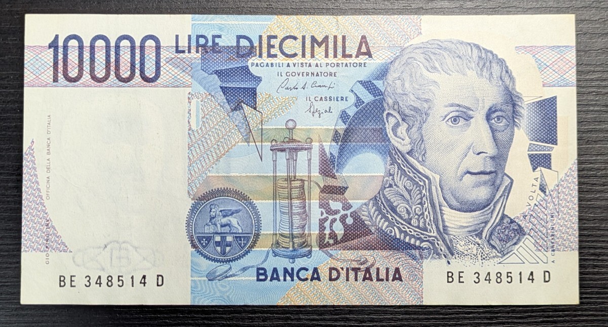 『1年保証』 ☆1円スタート 未使用 外国紙幣 ボルタ ☆10000リラ イタリア 世界