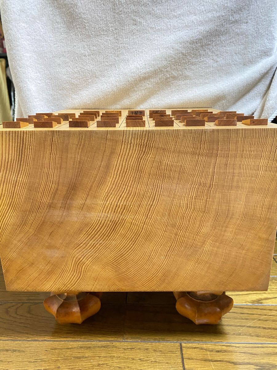 扇屋】将棋セット 将棋盤 高さ 約28cm 幅 約36cm×約33cm 駒（千