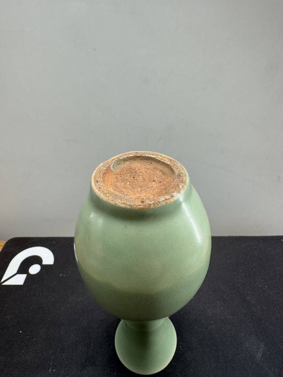 中国古玩 龍泉窯 青磁 花瓶 壺 唐物 時代物 一輪挿し 香道具 中国古玩 龍泉窯 青磁 花瓶 壺 唐物 時代物 一輪挿し 香道具