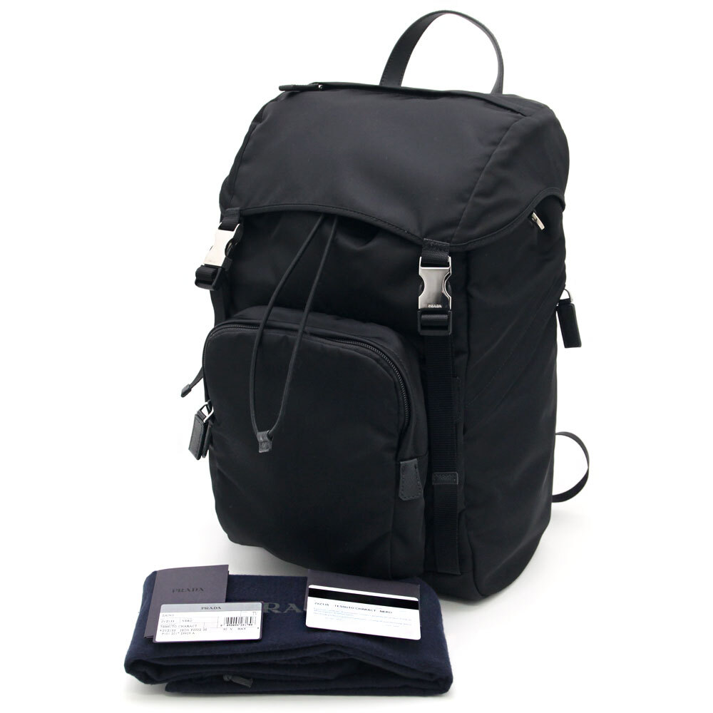 中古美品 プラダ PRADA リュック テスート TESSUTO ロゴ バック 中古美品 プラダ PRADA リュック テスート TESSUTO ロゴ バック