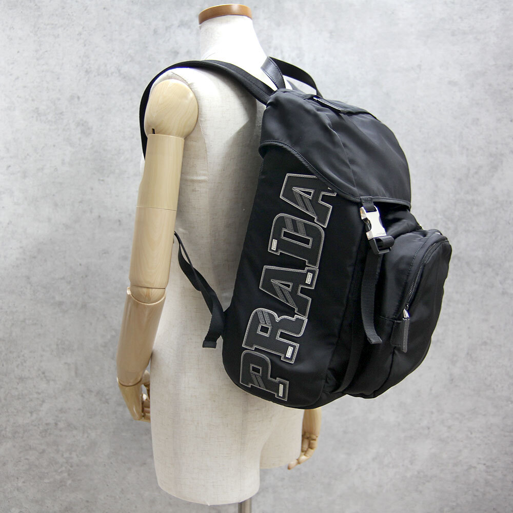中古美品 プラダ PRADA リュック テスート TESSUTO ロゴ バック 中古美品 プラダ PRADA リュック テスート TESSUTO ロゴ バック