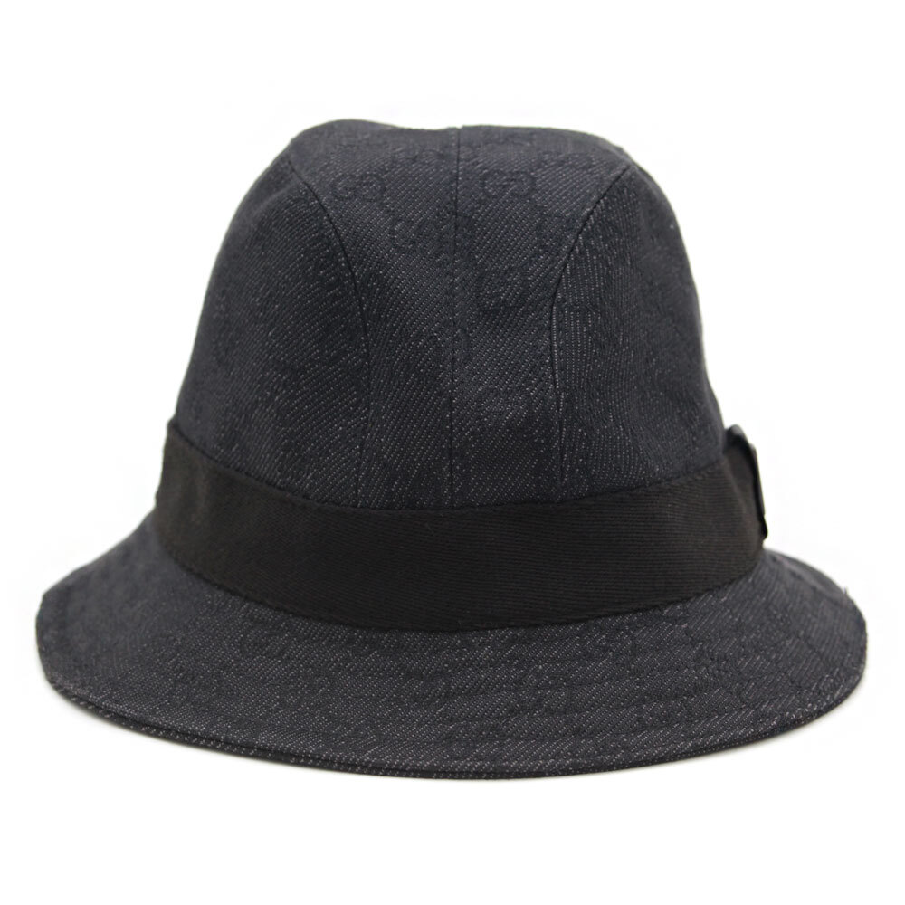 中古美品 グッチ バケットハット GGキャンバス ハット S 023441 中古美品 グッチ バケットハット GGキャンバス ハット S 023441